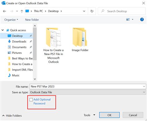 Image result for Create New PST File