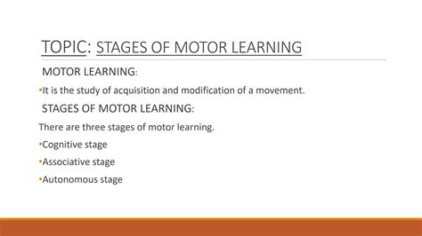 Afbeeldingsresultaten voor Motor Learning Internal Process