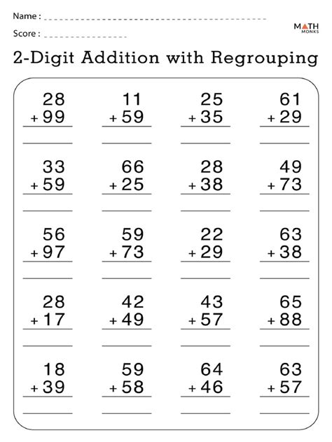Image result for 2nd Grade Math Addition Worksheets