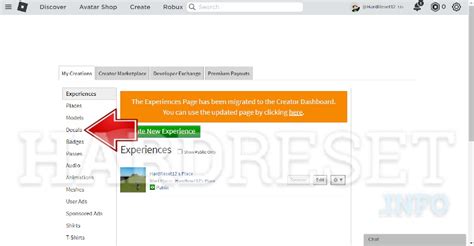 Toradh íomhá ar Roblox Create Decal Page