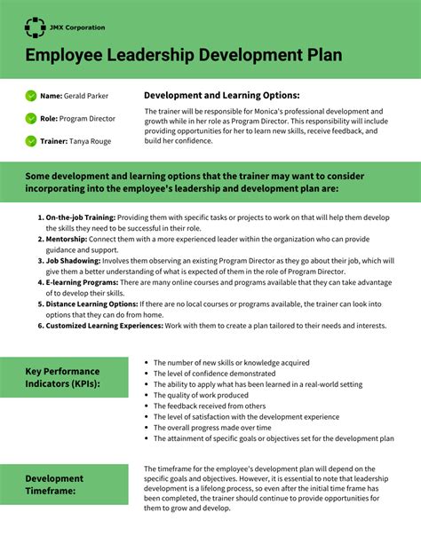 Image result for Army Leadership Development Plan Example