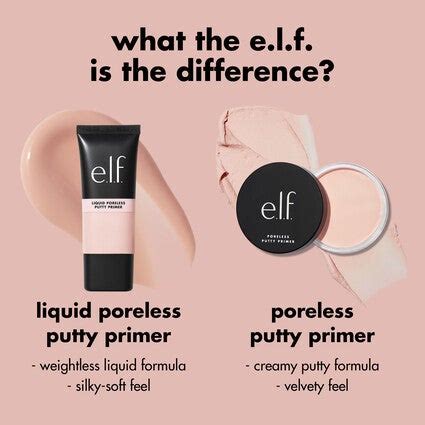 Elf Poreless Primer vs Putty Primer に対する画像結果