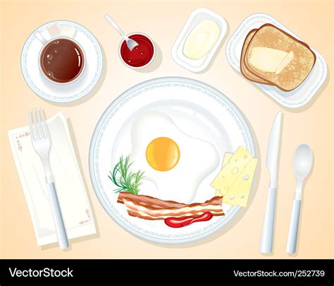 Image result for 2D Image of Breakfast On a Table