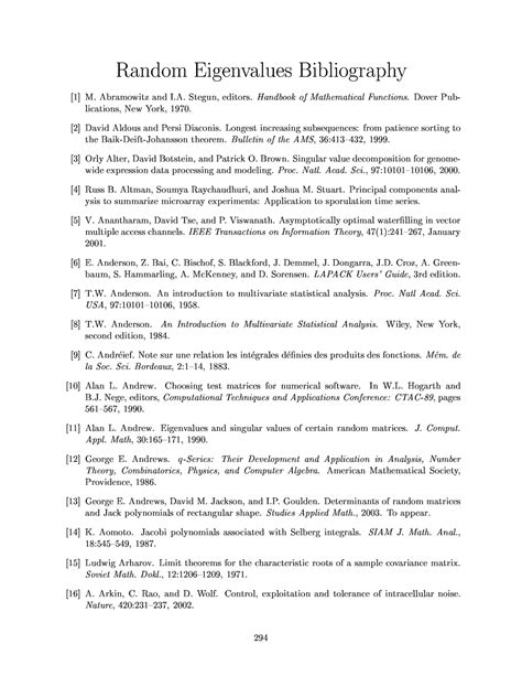 Image result for Random Matrix Theory Applications