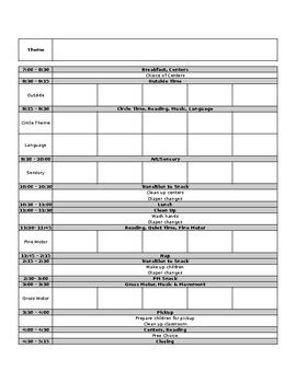 Image result for Weekly Lesson Plan for Preschool Sample