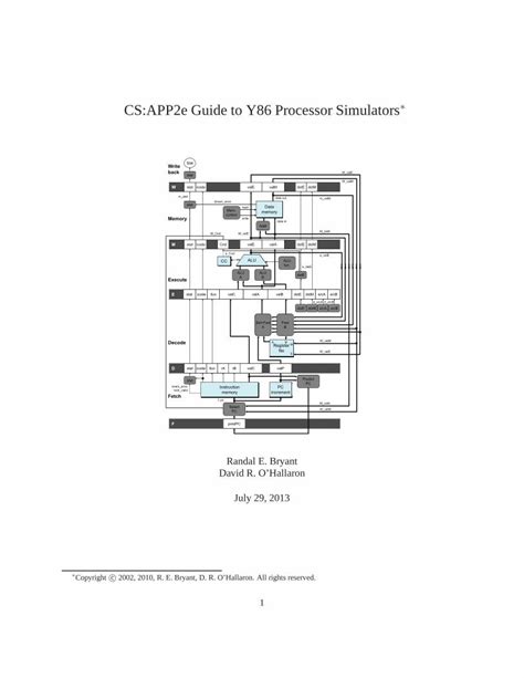 Toradh íomhá ar Y86 Processor Diagram
