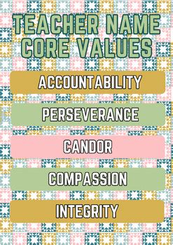 Afbeeldingsresultaten voor Poster That Promotes School Core Values