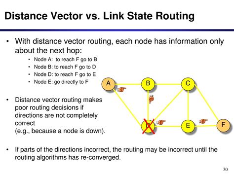 Distance Vector Routing に対する画像結果