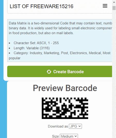 Image result for Data Matrix Barcode Generator