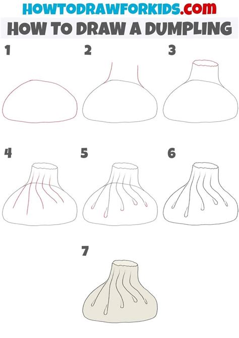Image result for How to Draw a Dumpling