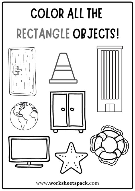 Image result for Color the Rectangles Worksheet
