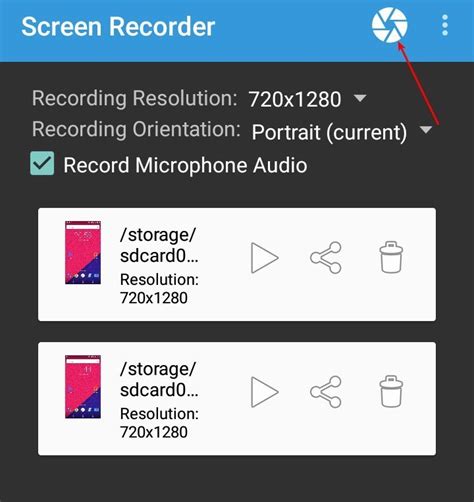 Toradh íomhá ar Screen Recorder for Android