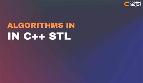 Toradh íomhá ar C++ STL Algorithm