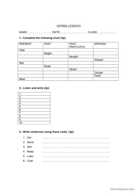 English Lesson Verbs に対する画像結果