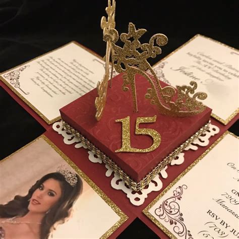 Image result for Quinceanera Exploding Box Invitation