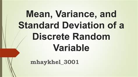 Image result for Standard Deviation of Random Variable