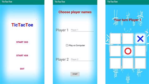 Toradh íomhá ar Tic Tac Toe Android Studio