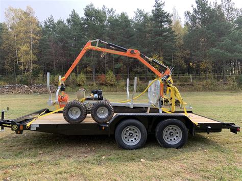 Image result for Galvanized Log Loading Trailers