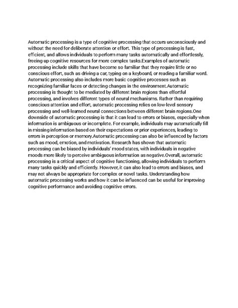 Image result for Automatic Processing