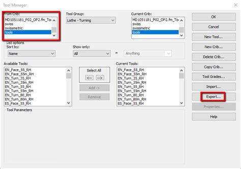 FeatureCAM Import Database に対する画像結果