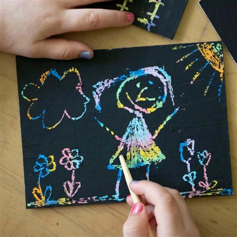Scratch Art Ideas For Kids How To Make Halloween Scratch Art For Kids