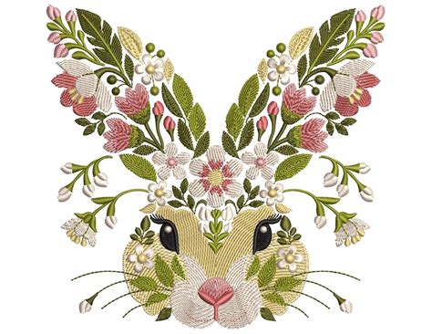 Image result for Machine Embroidery Rabbit Designs