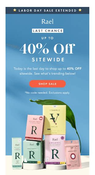 Toradh íomhá ar Sale Extended Email