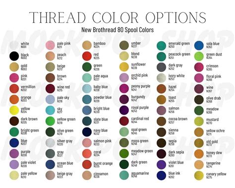 Image result for New Brothread Embroidery Thread Color Chart