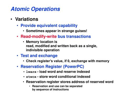 Toradh íomhá ar Atomic Operations Main Memory