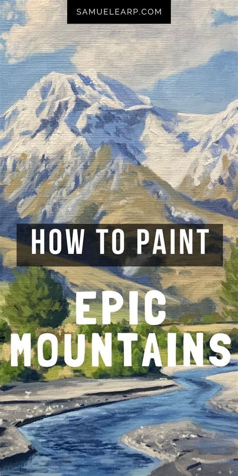 Image result for How to Easily Paint Mountains