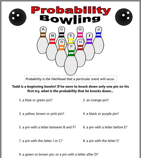 Toradh íomhá ar Basic Probability Math Answers Sheet
