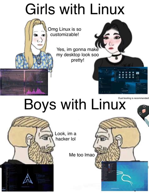 Afbeeldingsresultaten voor Linux Users Meme Two Paths