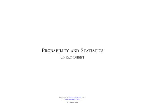 Image result for probability distributions cheat sheet