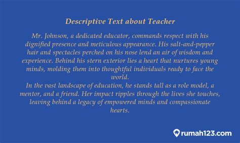 Image result for Contoh Descriptive Text About Person