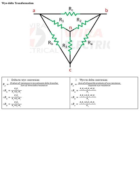 Image result for Delta-Wye Formulas
