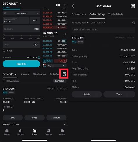 Image result for Bitget Mobile-App Navigation