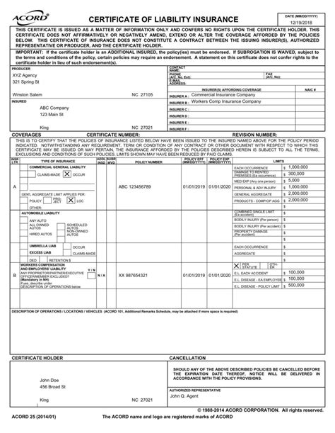 Image result for Liability Insurance Form