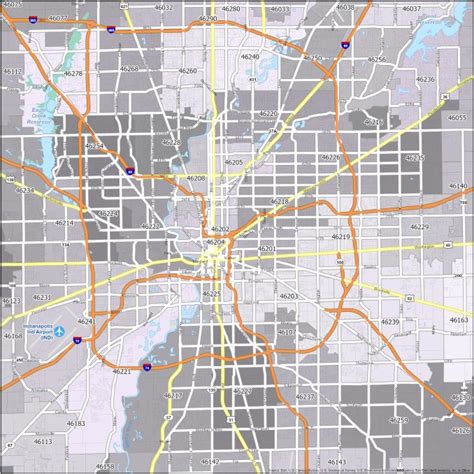 Image result for 46222 Zip Code Map