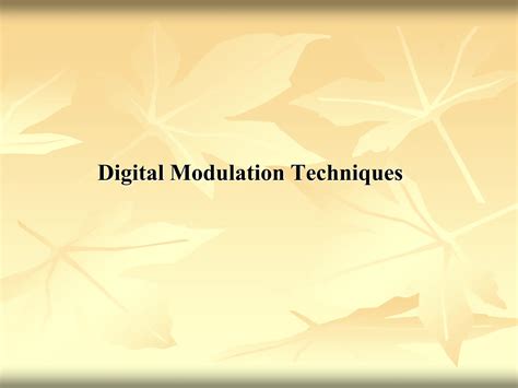 Objective of Digitial Modulation Techniques に対する画像結果
