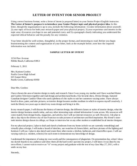 Image result for Project Letter of Intent Sample