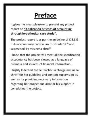 Image result for Preface for Project File