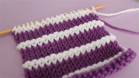 Image result for Knit for 2 Color Stripes Patterns