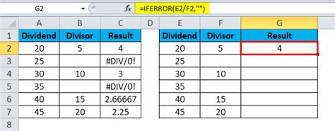 Image result for How to Create a Division Formula Excel