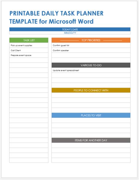Image result for Task Tracking Word Document