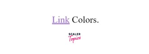 HTML Link Color Codes に対する画像結果