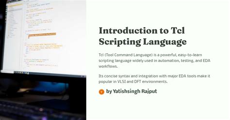Image result for Tcl Scripting