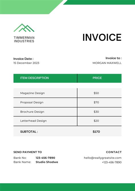 Commercial Invoice Generator に対する画像結果