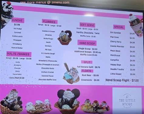 Image result for Little Store Menu