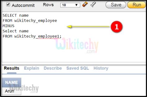 Image result for SQL Minus Except
