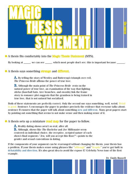 Image result for Thesis Statement Paragraph Examples